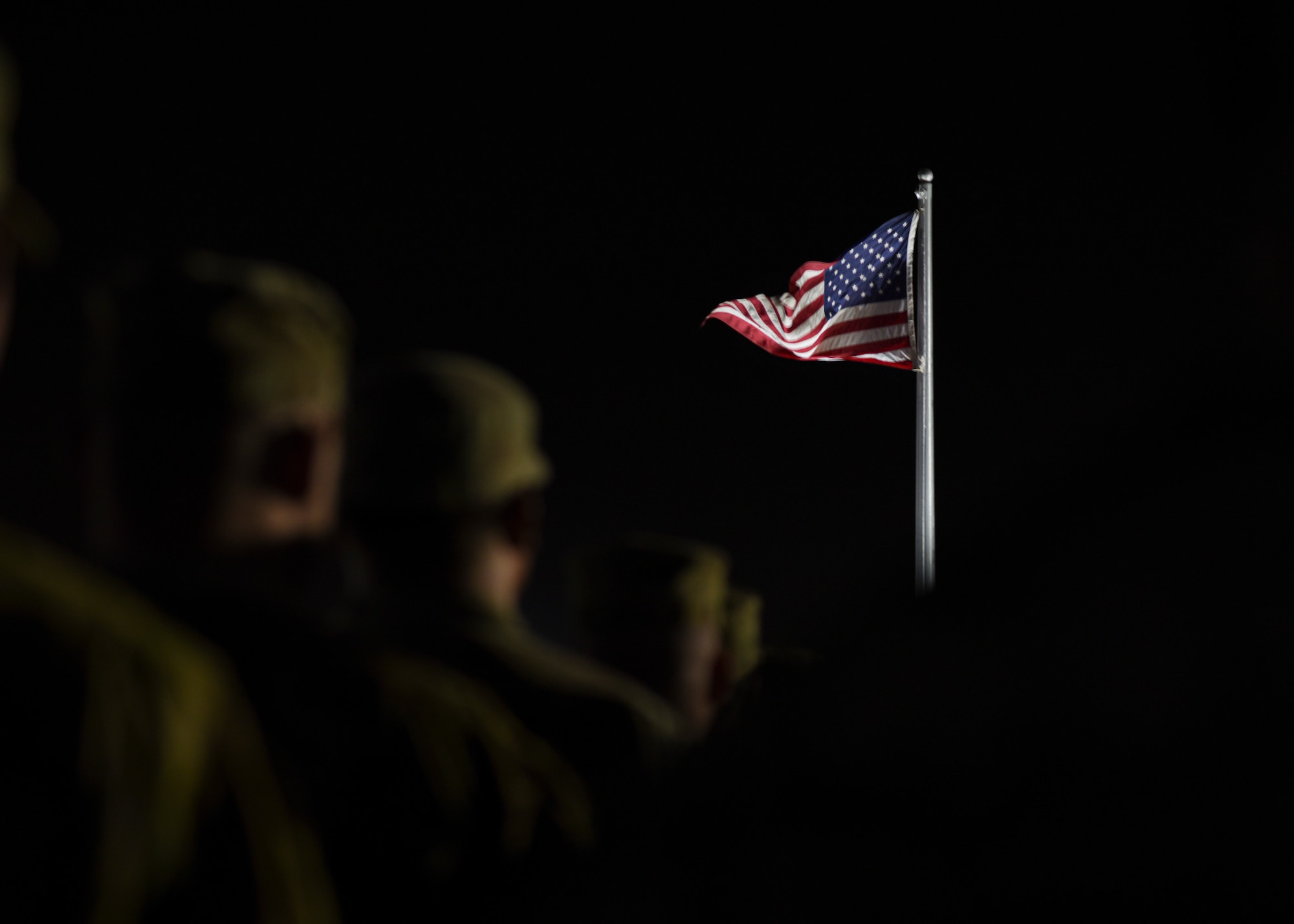 U.S. troops and coalition forces participated in the 20th Anniversary 9/11 Ceremony & Memorial 5K ruck march at Ali Al Salem Air Base, Kuwait, September 11, 2021. (U.S. Air Force photo by Staff Sgt. Ryan Brooks)