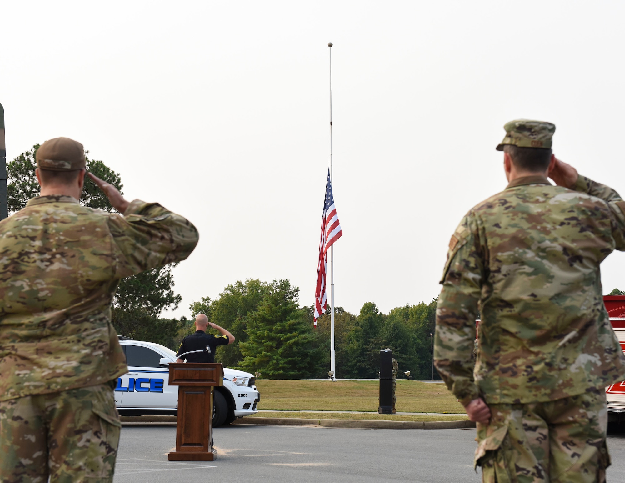 The 189th Airlift Wing, Cabot Police Department and Cabot Fire Department participated in a 9/11 Remembrance Ceremony commemorating the 20-year anniversary of those who perished in the 9/11 attacks.