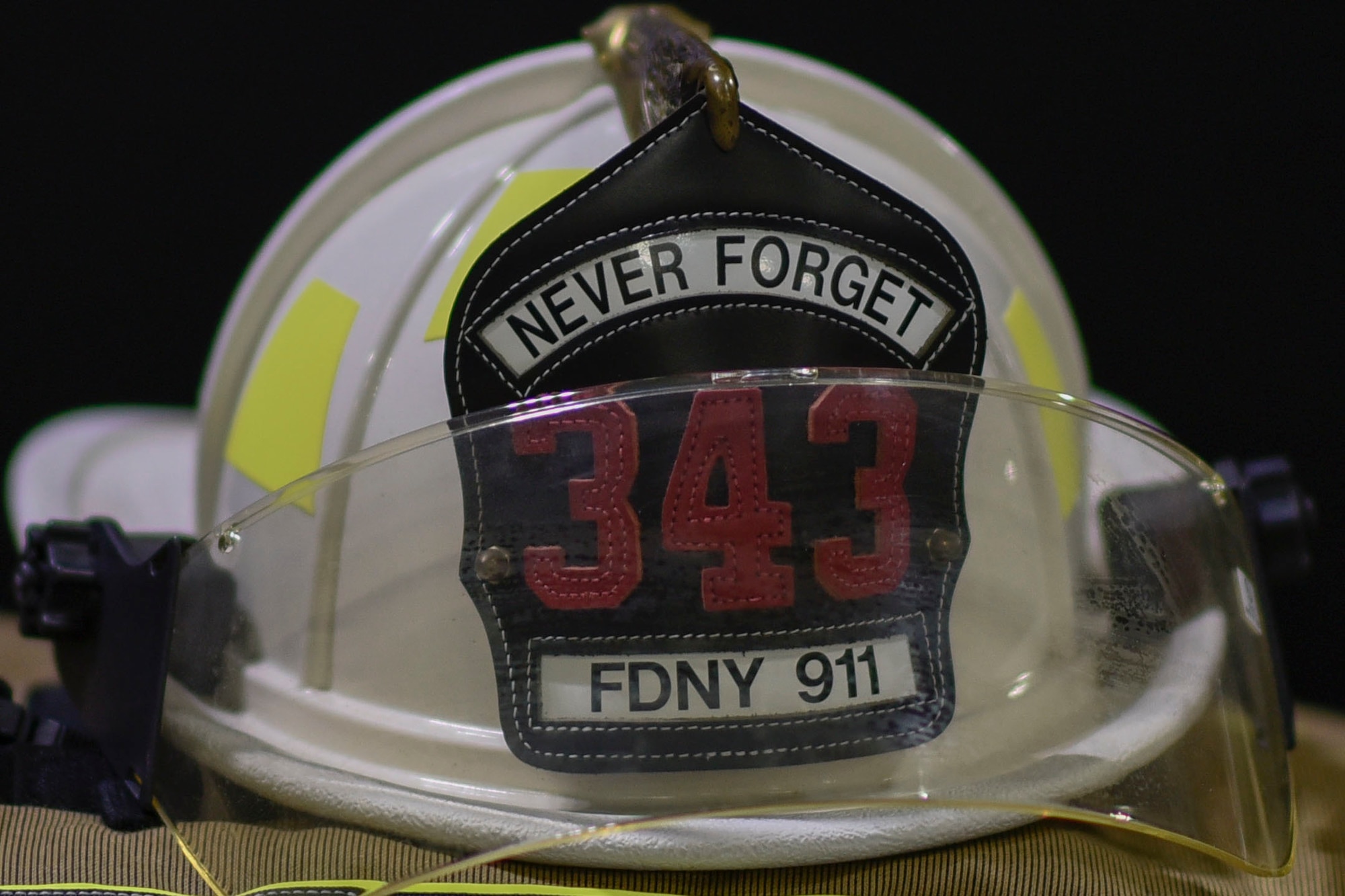 A firefighters hat.