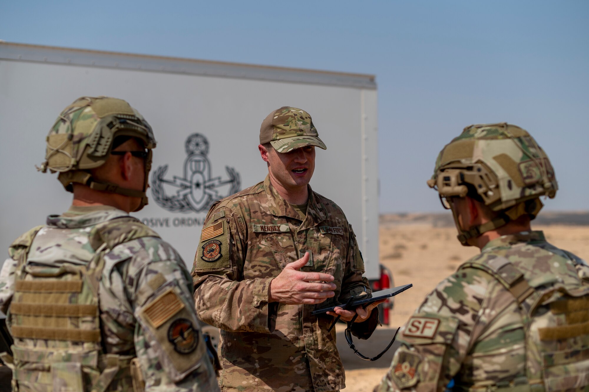 The joint exercise allowed multiple agencies to join forces to strengthen and refine Counter-Small Unmanned Aerial Systems tactics, techniques and procedures. (U.S. Air Force photo by Senior Airman Karla Parra)