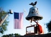 A tolling bell is displayed in honor of the 9/11 20th Anniversary Ceremony held at Joint Base McGuire-Dix-Lakehurst, N.J. Sept. 9, 2021. The event was held to honor the 20th anniversary of 9/11 where 2,977 victims lost their lives and more than 6,000 were left injured. (U.S. Air Force Photo by Airman 1st Class Matthew Porter)