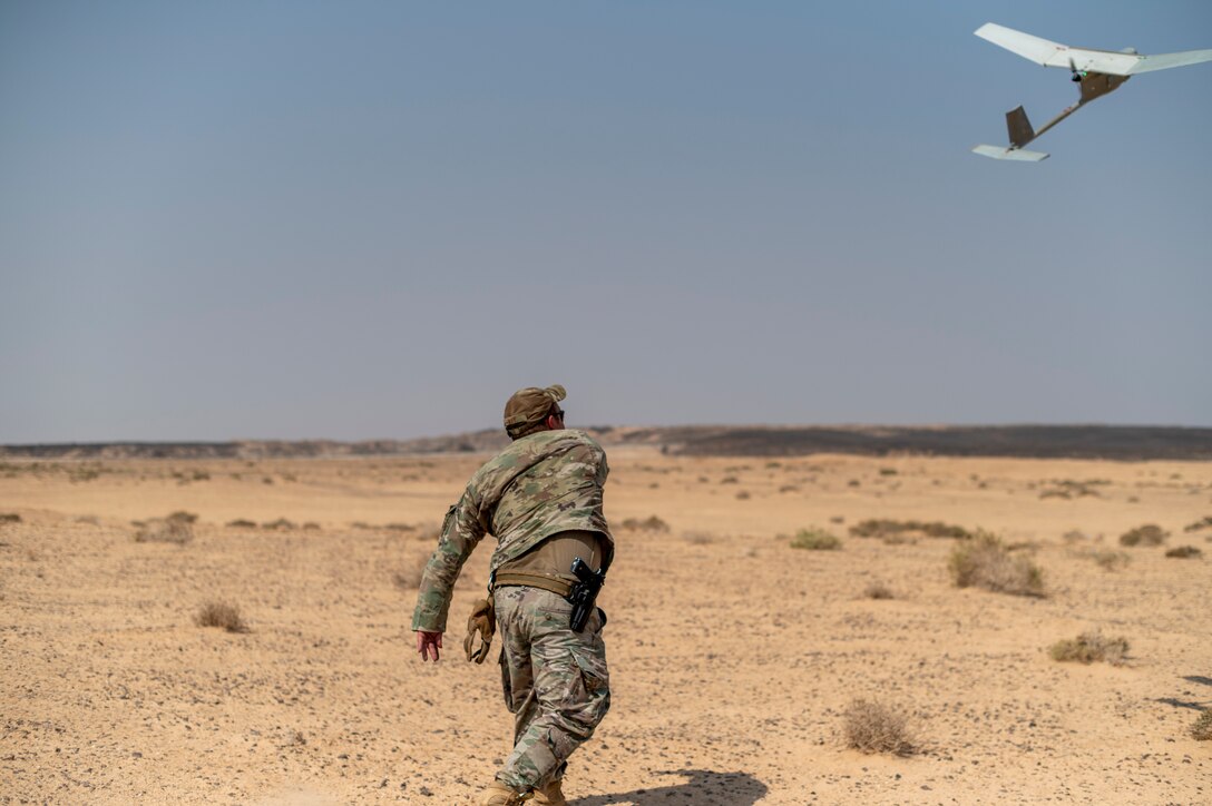 The joint exercise allowed multiple agencies to join forces to strengthen and refine Counter-Small Unmanned Aerial Systems tactics, techniques and procedures. (U.S. Air Force photo by Senior Airman Karla Parra)