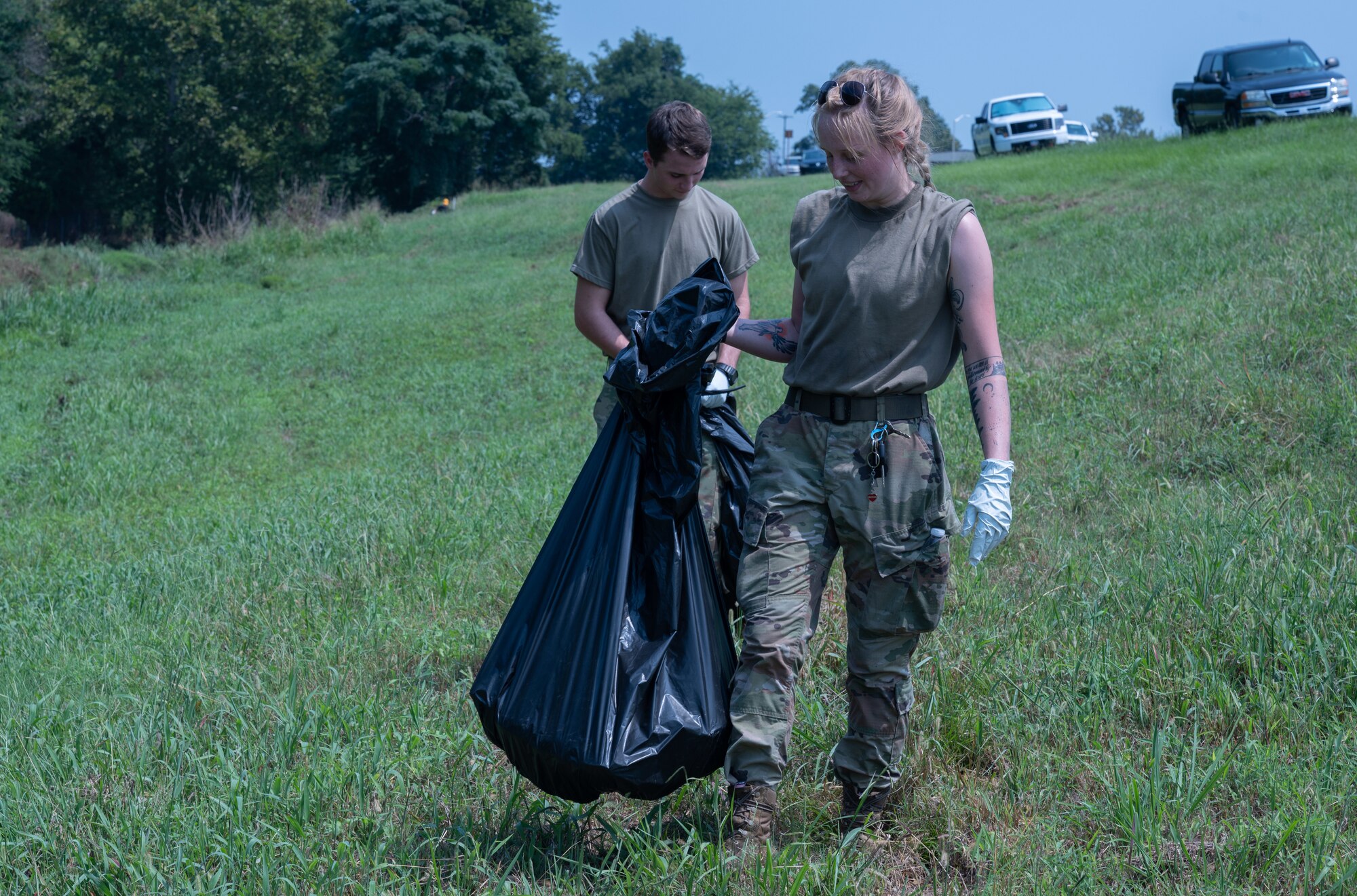 Bayou Clean-up is a volunteer opportunity for members of the 2nd BW to pick up litter on Barksdale AFB.