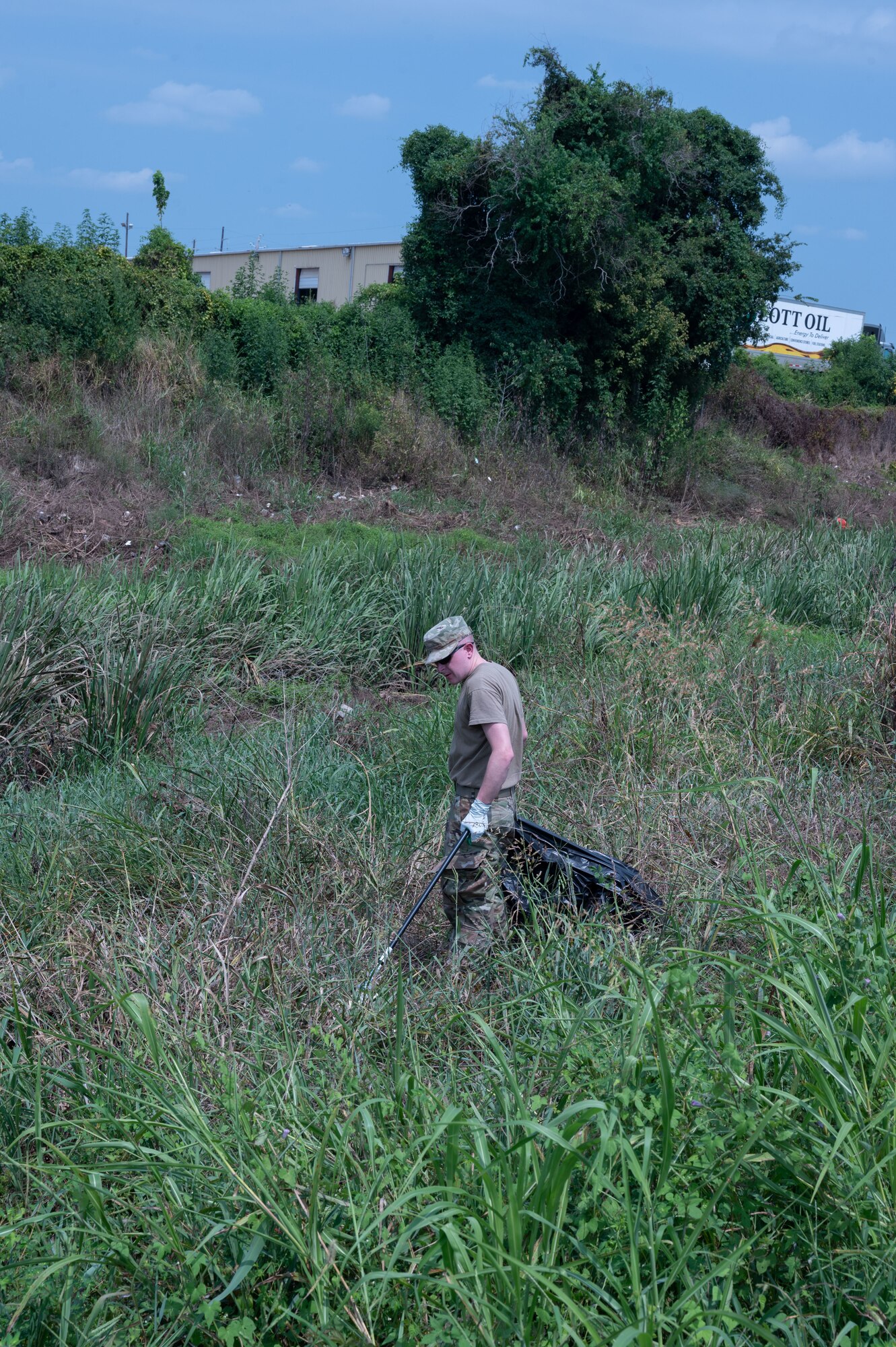 Bayou Clean-up is a volunteer opportunity for members of the 2nd BW to pick up litter on Barksdale AFB.
