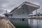 USS Theodore Roosevelt (CVN 71) entered Dry dock 6 at Puget Sound Naval Shipyard & Intermediate Maintenance Facility in Bremerton, Wash., Sept. 10, 2021, to begin the docking portion of a 16.4-month Docking Planned Incremental Availability. (PSNS & IMF photo by Brian Kilpatrick)