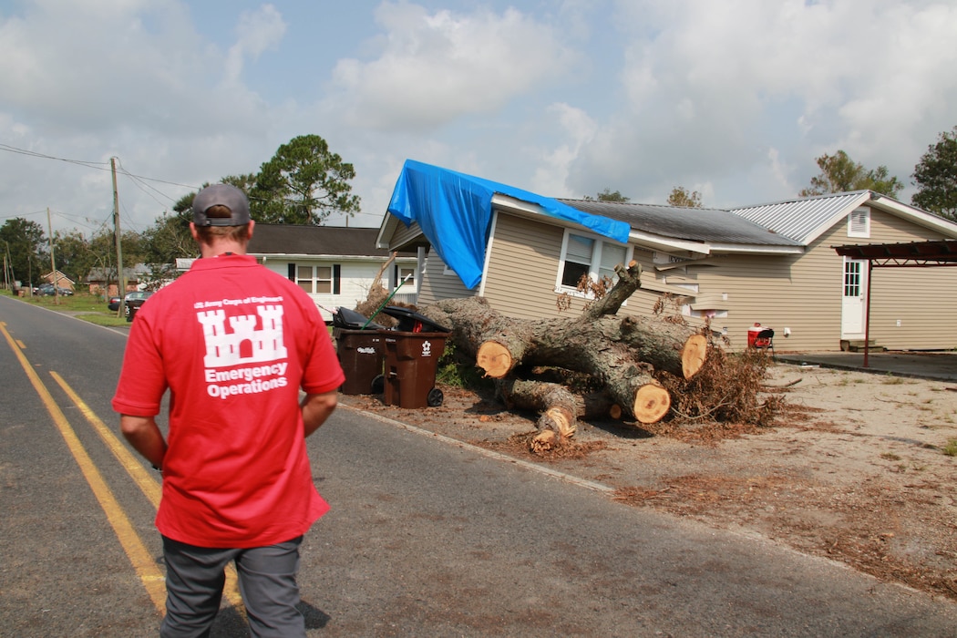 apt. Aaron Miley and Michael Maaninen, both from Honolulu District, support the Federal Emergency Management Agency (FEMA) assigned Temporary Emergency Power Mission as part of the U.S. Army Corps of Engineers Hurricane Recovery mission in southeastern Louisiana.