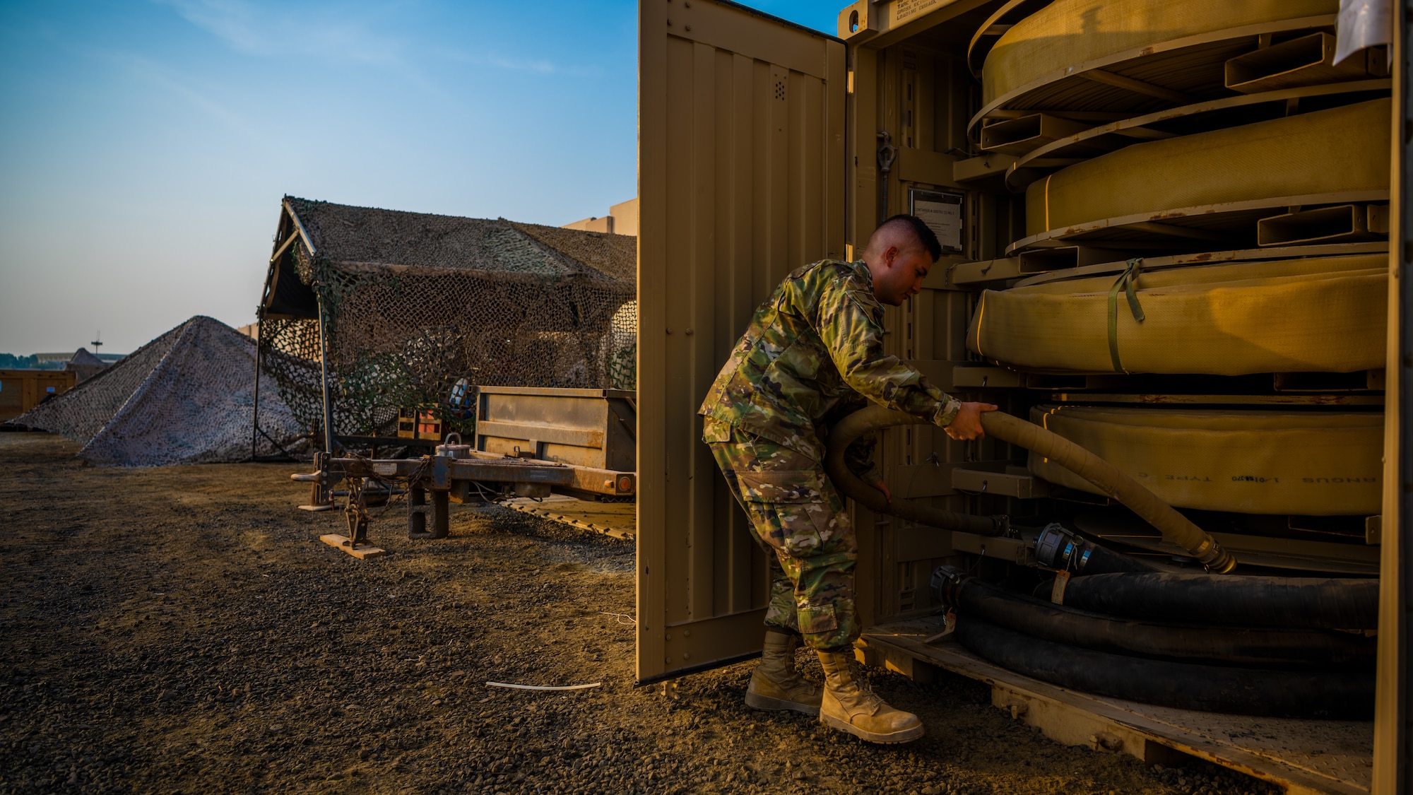 During their deployment rotation, the 380th Expeditionary Logistics Readiness Squadron Fuels Flight oversaw the throughput of 86.5 million gallons, maintaining the Department of Defense’s largest tactical fuel site.
