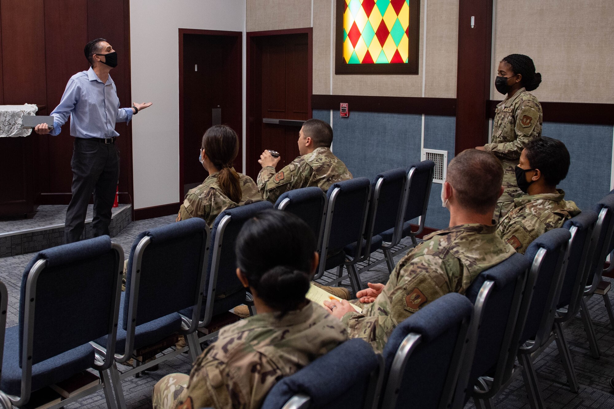 Enlisted all call at the 717th ABS