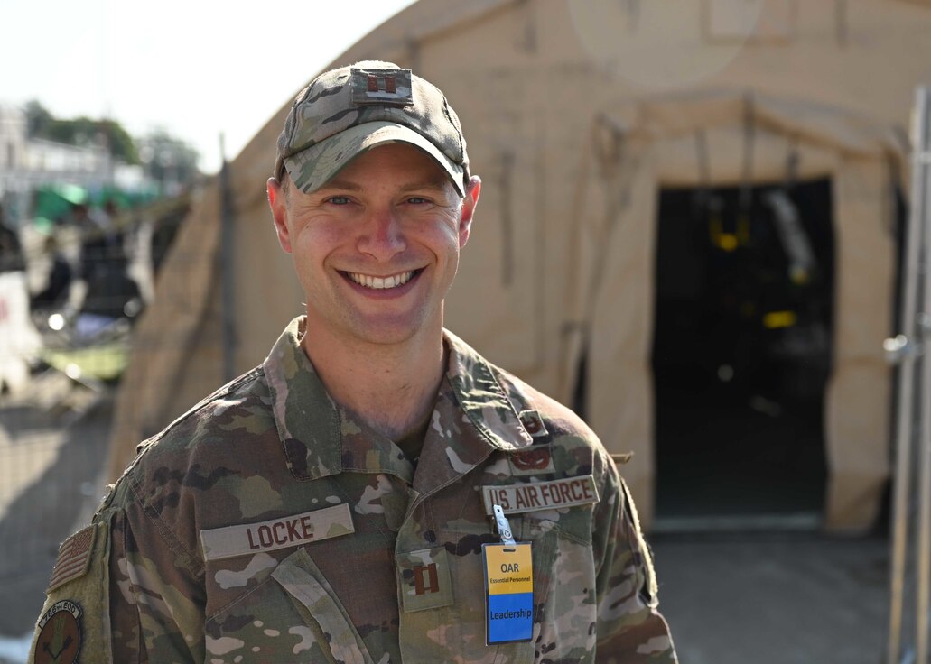 Captain poses for photo.