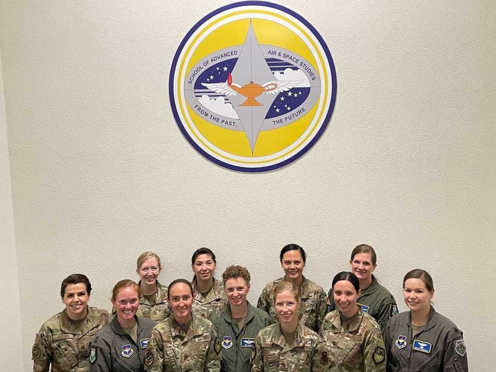 Group photo of military women