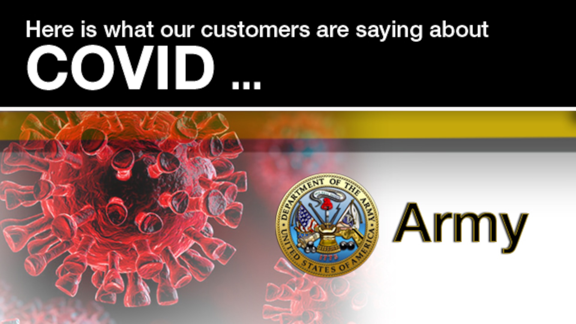 The global pandemic has required constant, consistent and engaging communication products to be developed to educate the government workforce about the dangers of COVID and the necessity to get vaccinated. As a result, many of the Defense Contract Management Agency’s customers have created compelling and unique products for their workforce. Today, we focus on the Army.