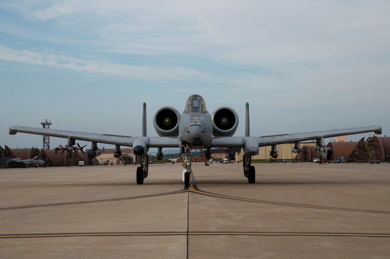 A-10 Thunderbolt II “Warthog” taxis down the runway