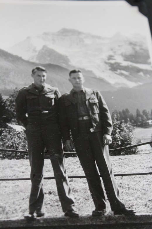 Warren Olsen in Switzerland near the end of his tour.  Circa 1944.