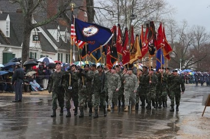 Virginia Guard on hand to help welcome new governor