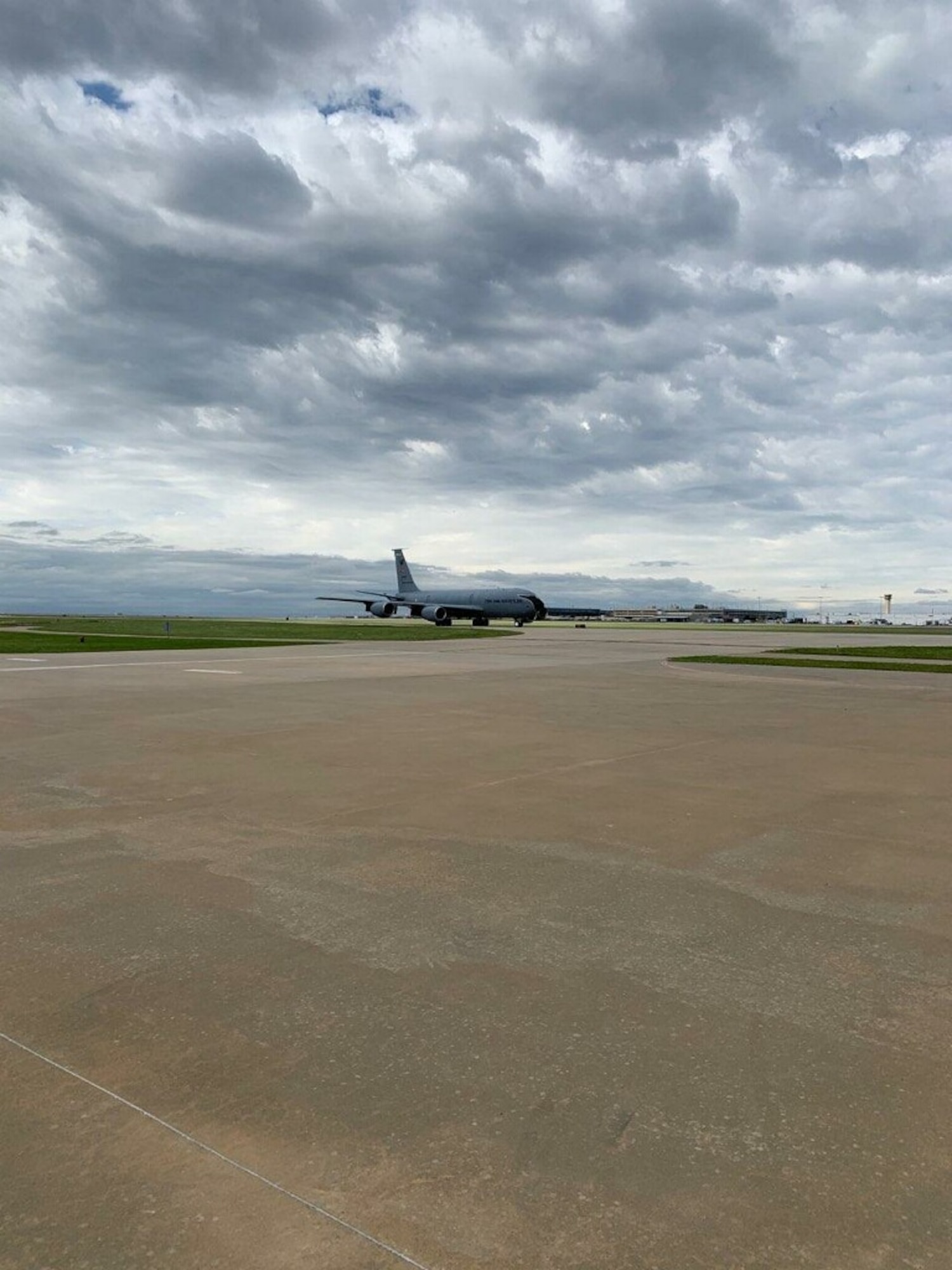 A Turkish KC-135R at Field Aerospace, in Oklahoma City, Okla. The aircraft recently received the Block 45 modification. (Courtesy photo)