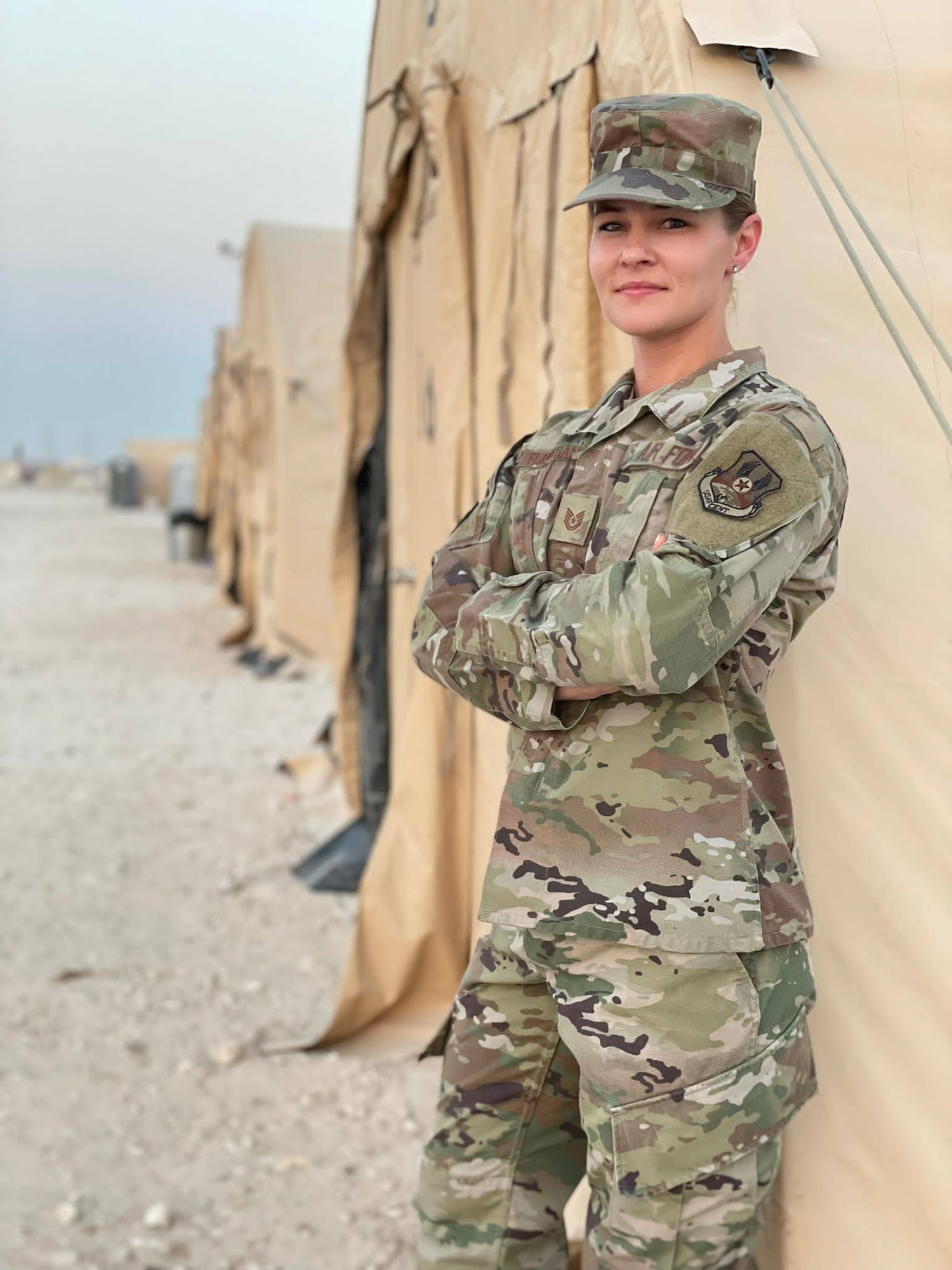 Female Airman poses for photo