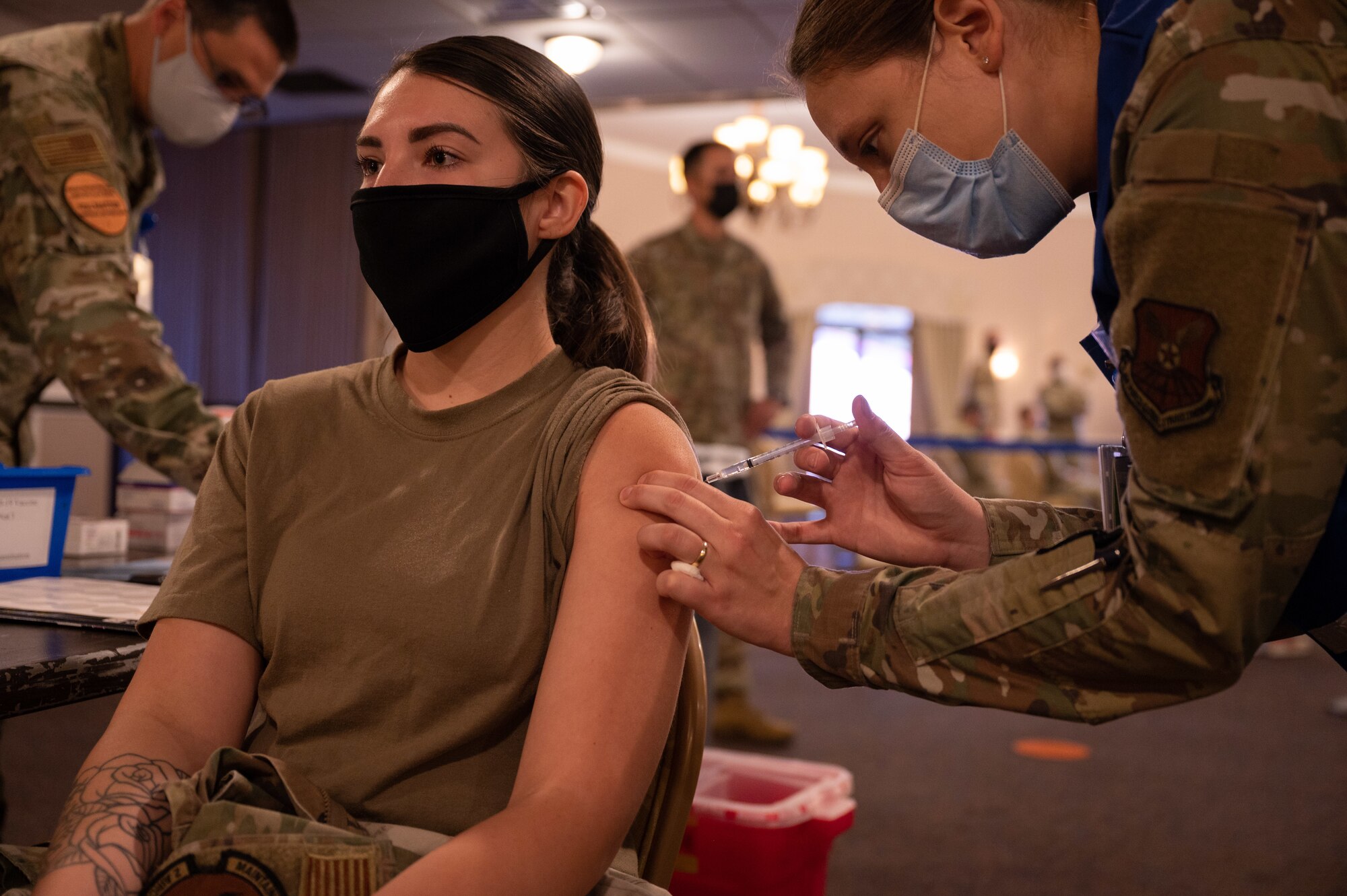 Service members are considered fully vaccinated two weeks after completing the second dose of a two-dose COVID-19 vaccine, or two weeks after receiving a single dose of a one-dose vaccine.