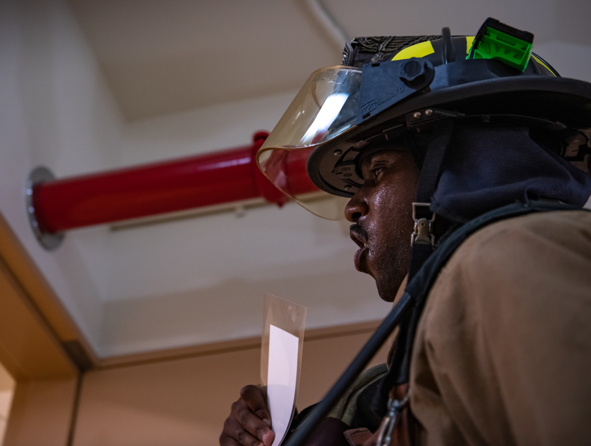 Firefighters honor fallen first responders in 9/11 memorial stair climb.