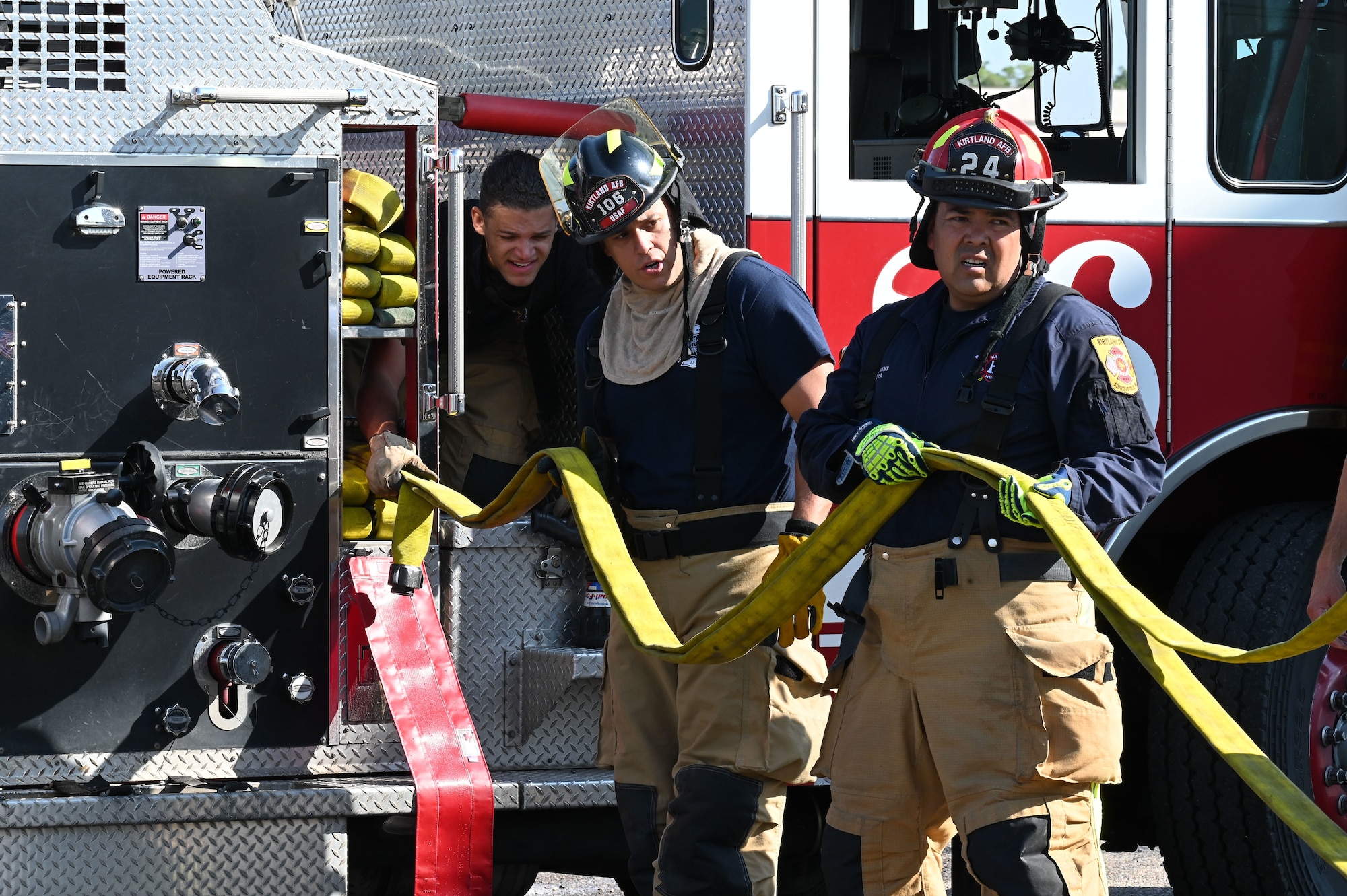 KAFB Firefighters conduct training for real world incidents