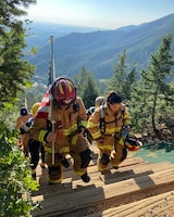 On the 20th Anniversary of 9/11, firefighters climbed up the Manitou Incline.
