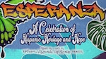 Colorful Graphic with words Esperanza. A celebration of Hispanic Heritage and Hope.