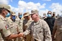 General Kenneth F. McKenzie, Jr., Commander, United States Central Command, visits U.S., and Coalition forces participating in Bright Star 21 (BS21) at Mohamed Naguib Military Base (MNMB), Egypt, Sept. 11. BS21 is a multilateral exercise hosted by the Arab Republic of Egypt with support from the U.S. Central Command (USCENTCOM). The purpose of BS21 is to promote and enhance regional security and cooperation, promote interoperability in irregular warfare against 21st Century hybrid threat scenarios, and to enhance interoperability throughout the full range of military operations. (U.S. Army photo by Sgt. 1st Class Andrew Miller)
