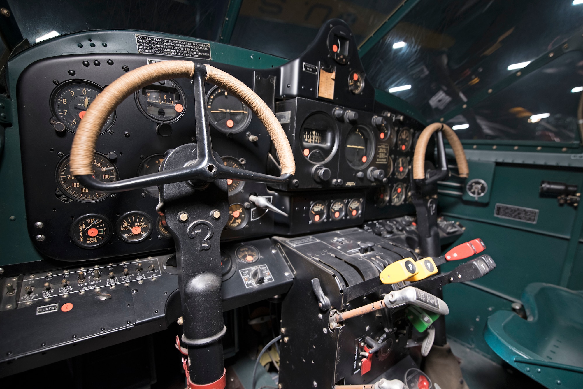 Beech AT-10 Cockpit view