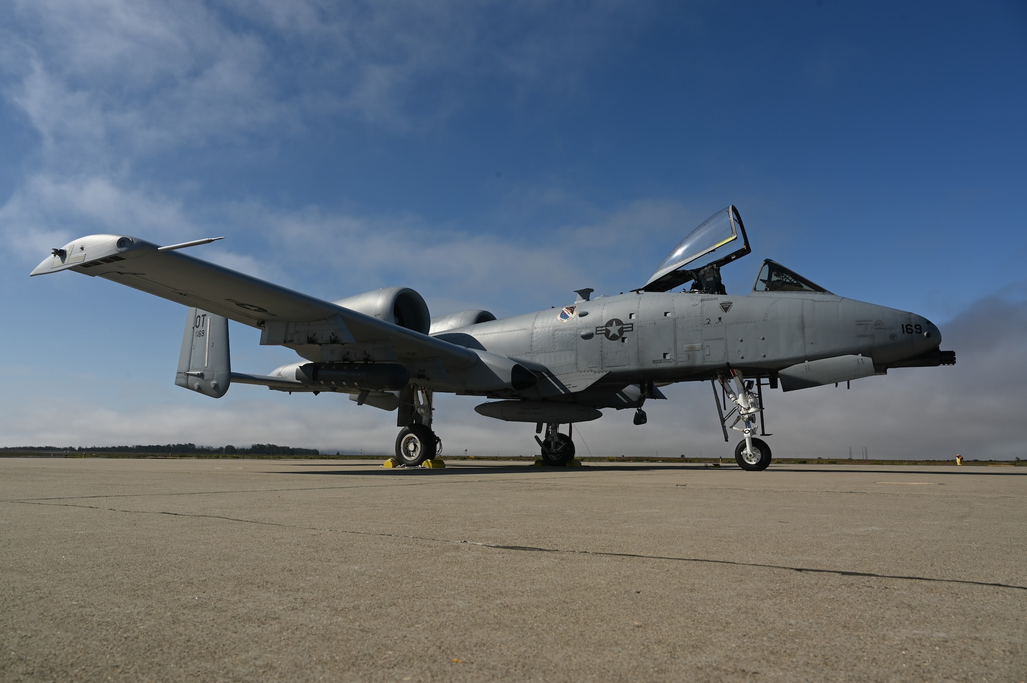 An A-10 aircraft parked