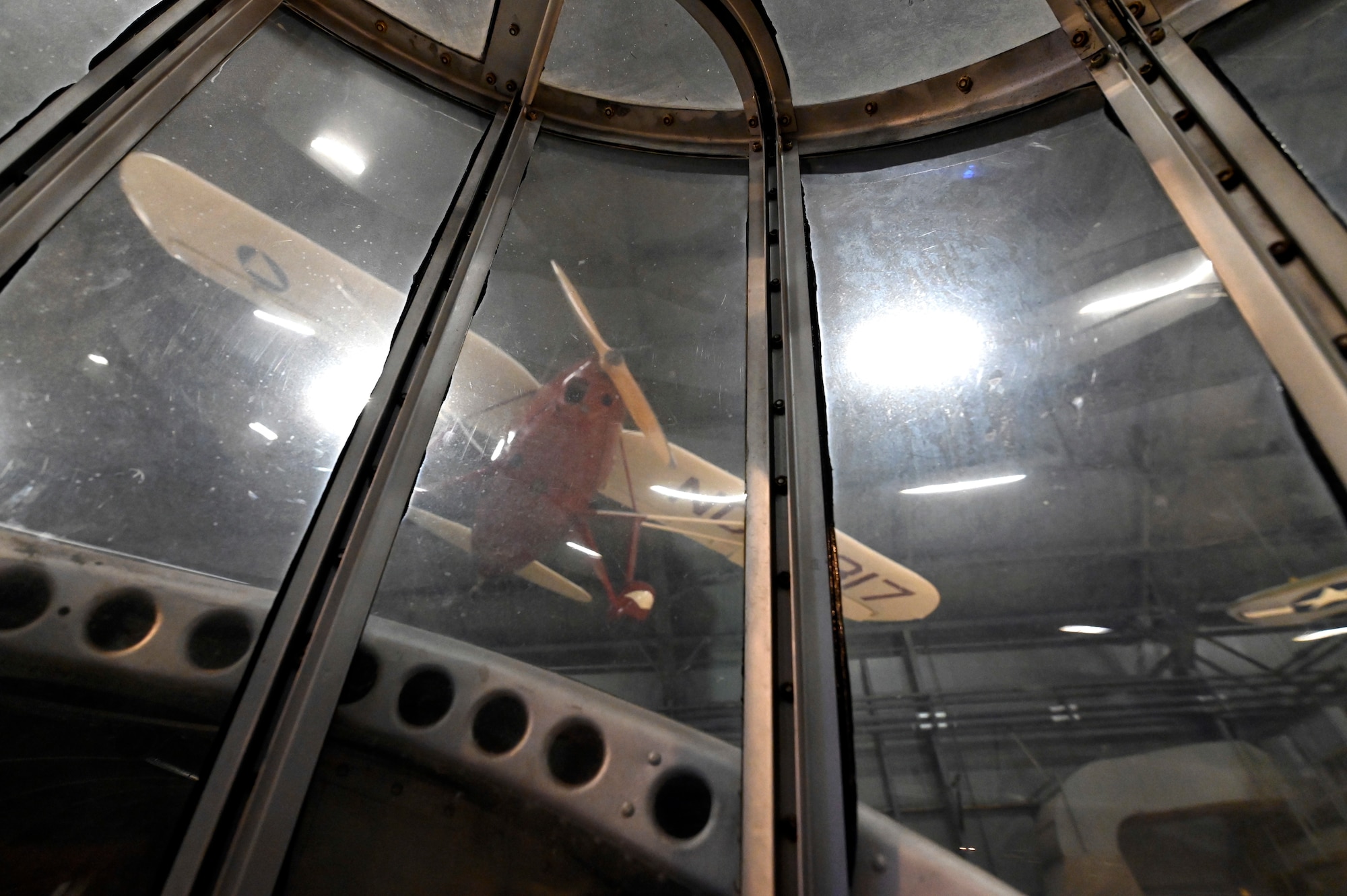 Interior views of the Douglas B-18 Bolo bomber on display at the National Museum of the U.S. Air Force