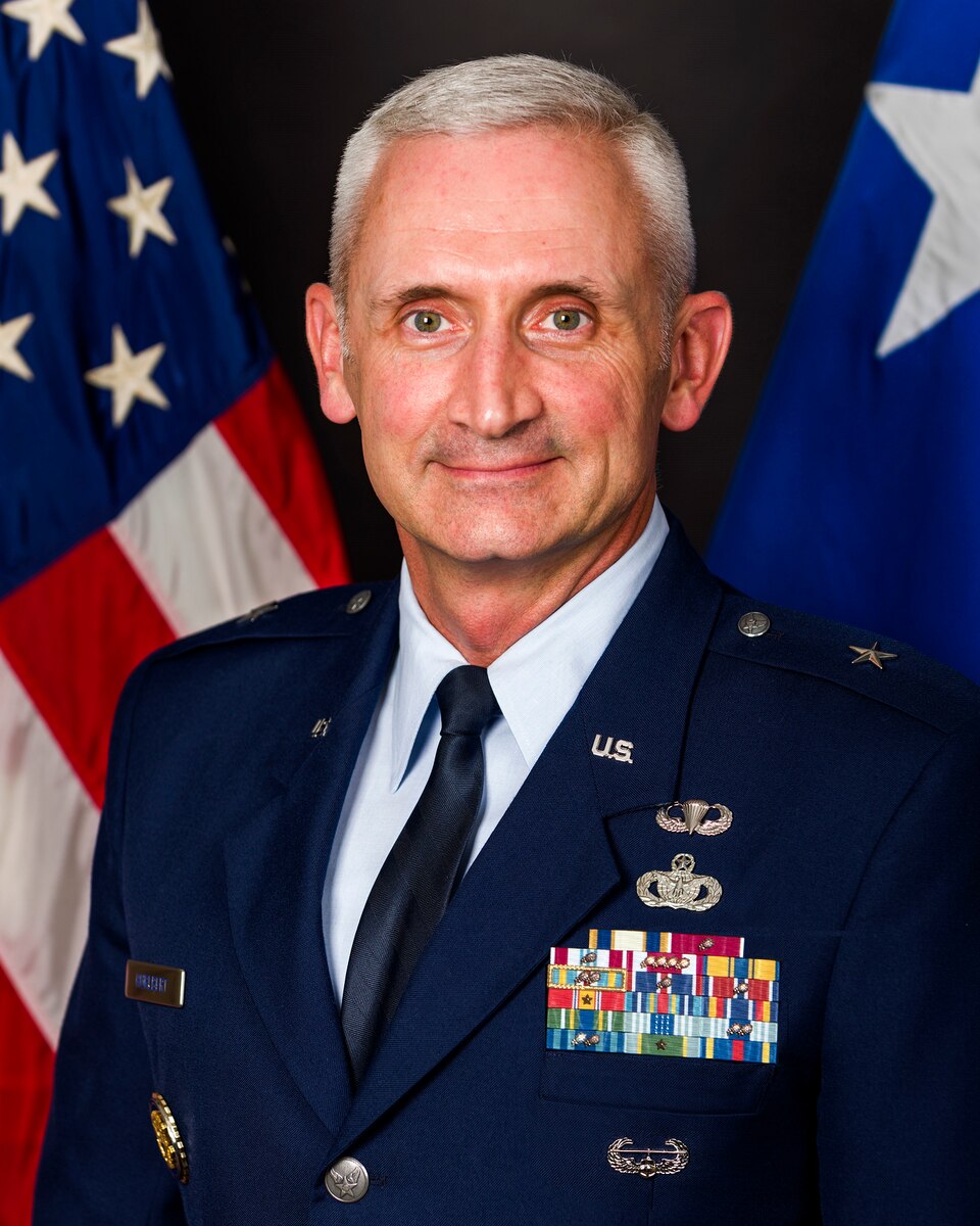 This is the official portrait of Brig. Gen. Jeff Hurlbert.