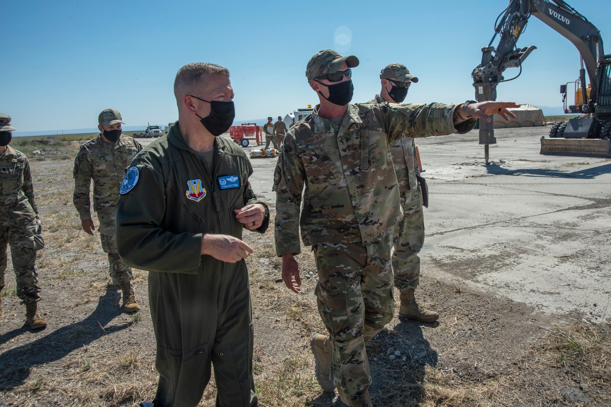 An Airman points out the many activities his fellow Airmen engage in to stay prepared.