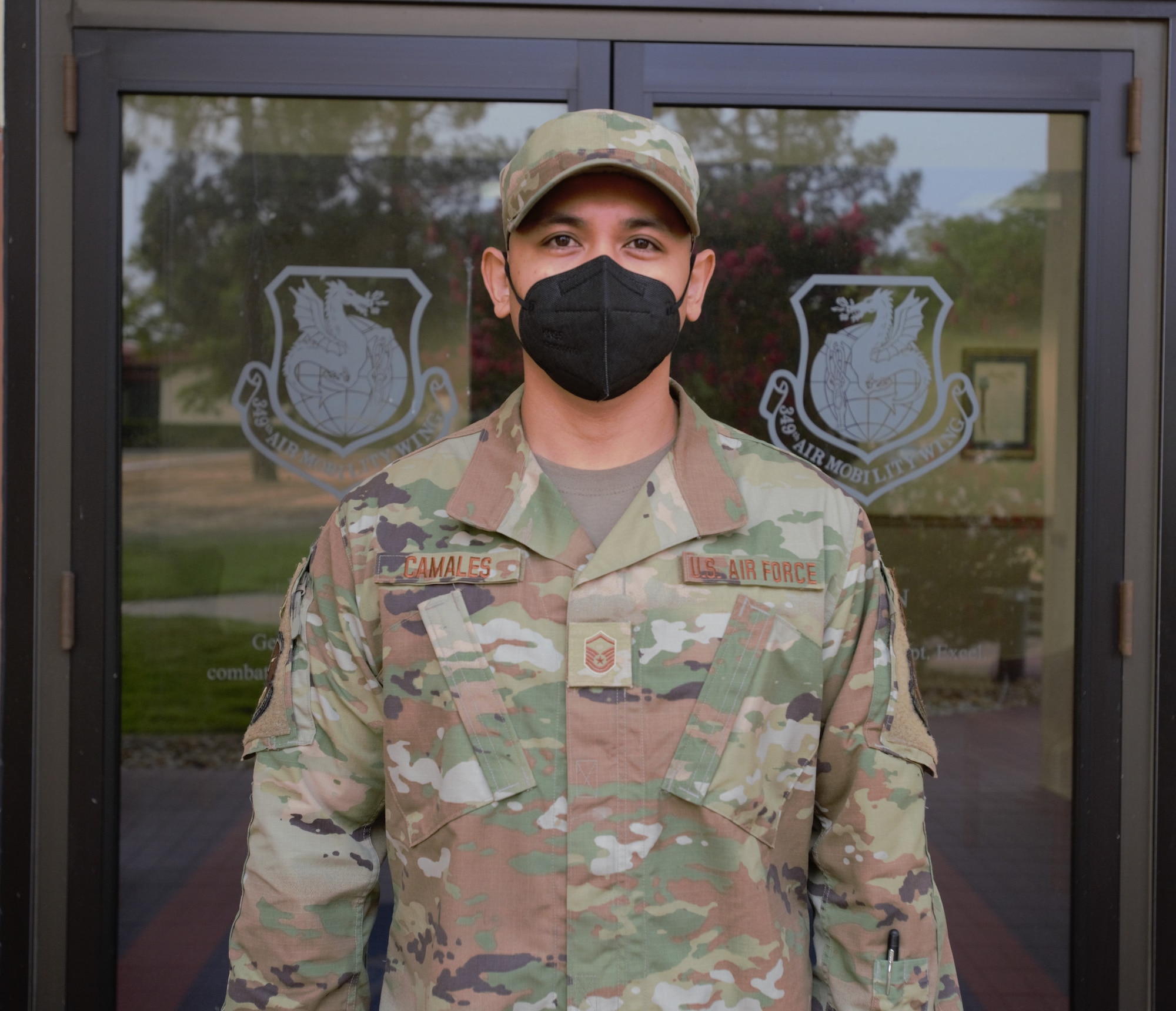 MSgt. Alexander Camales, 349th  AMXS aircraft maintainer, relied on self aid and buddy care training to help save a life.