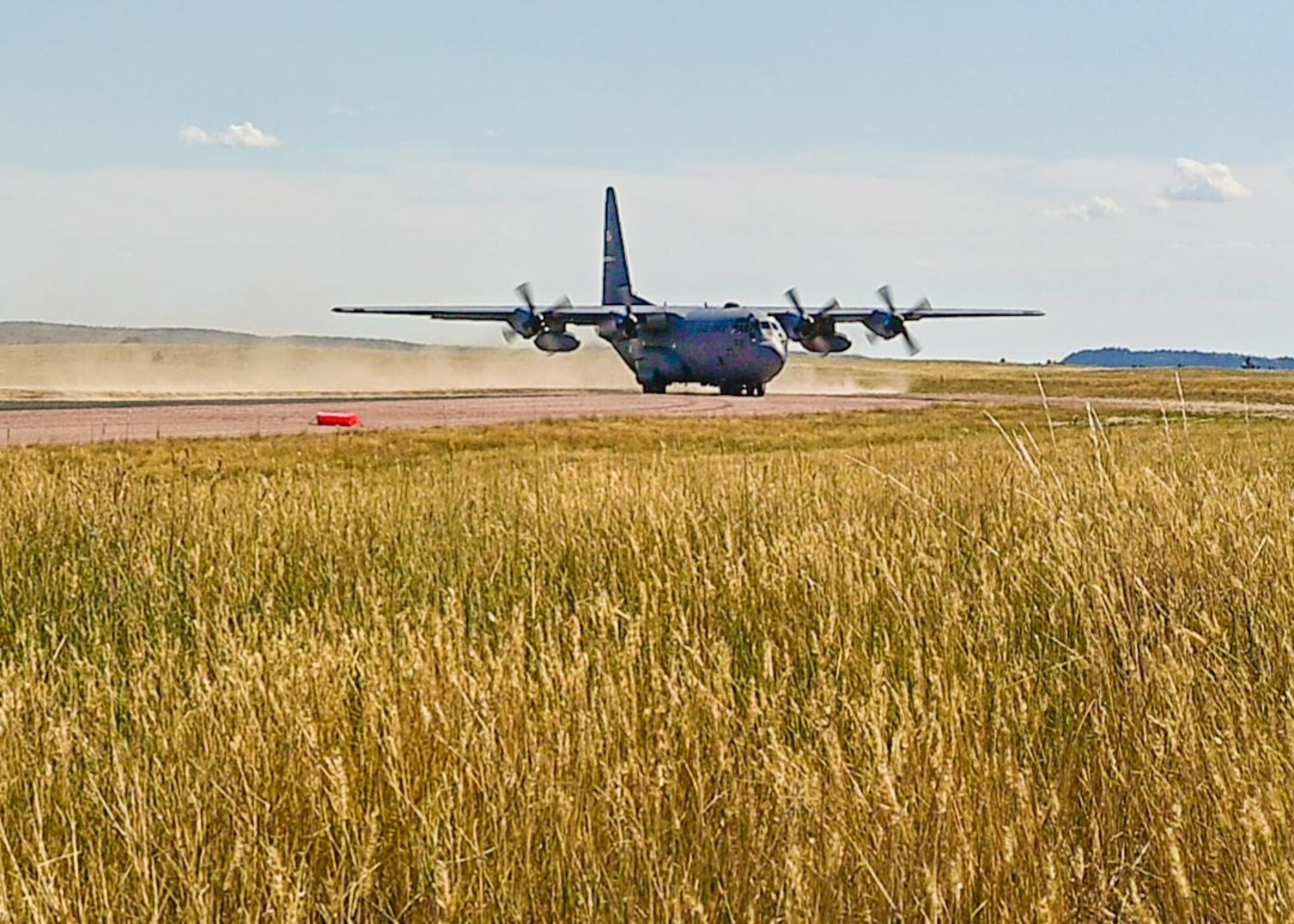 cargo aircraft taking off of runway