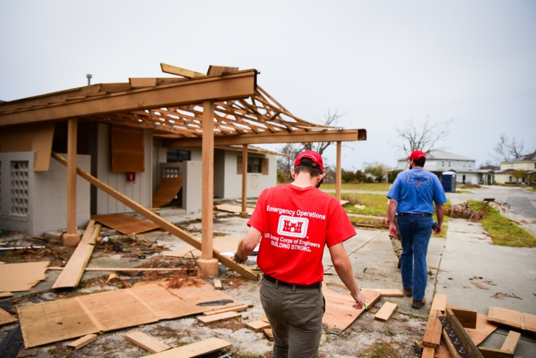 USACE tours Tyndall AFB damage