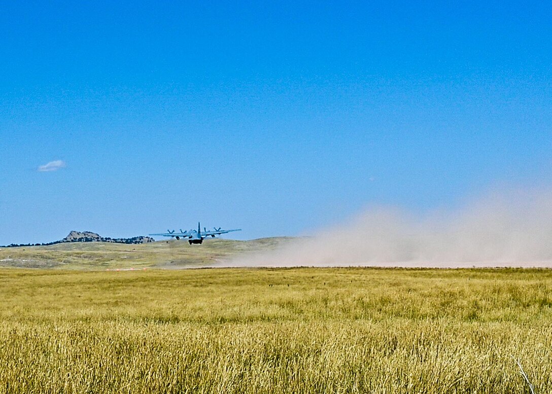 cargo aircraft taking off of runway