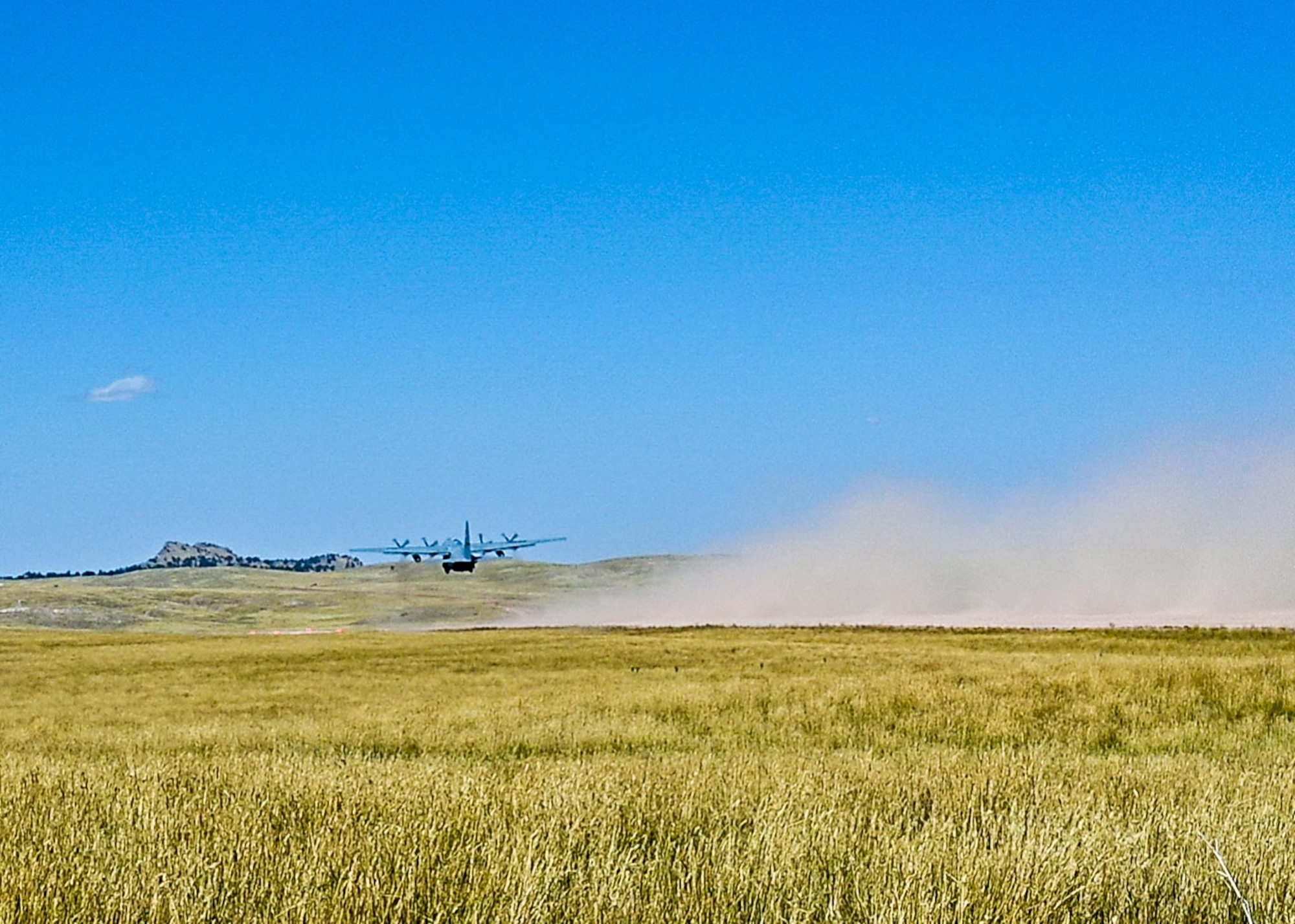 cargo aircraft taking off of runway