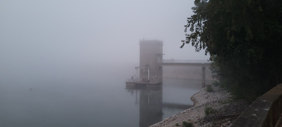 Tower Fog located at Patoka Lake on a September morning.