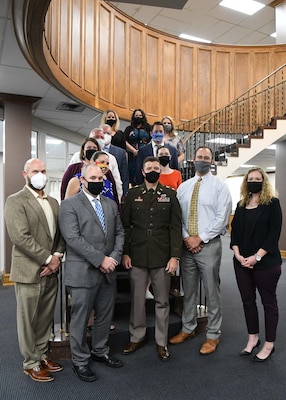 LDP II graduates and class coordinators are joined by Commander Lt. Col Sahl for their last class photo at the Scarritt Bennett Center in Nashville, Tennessee.