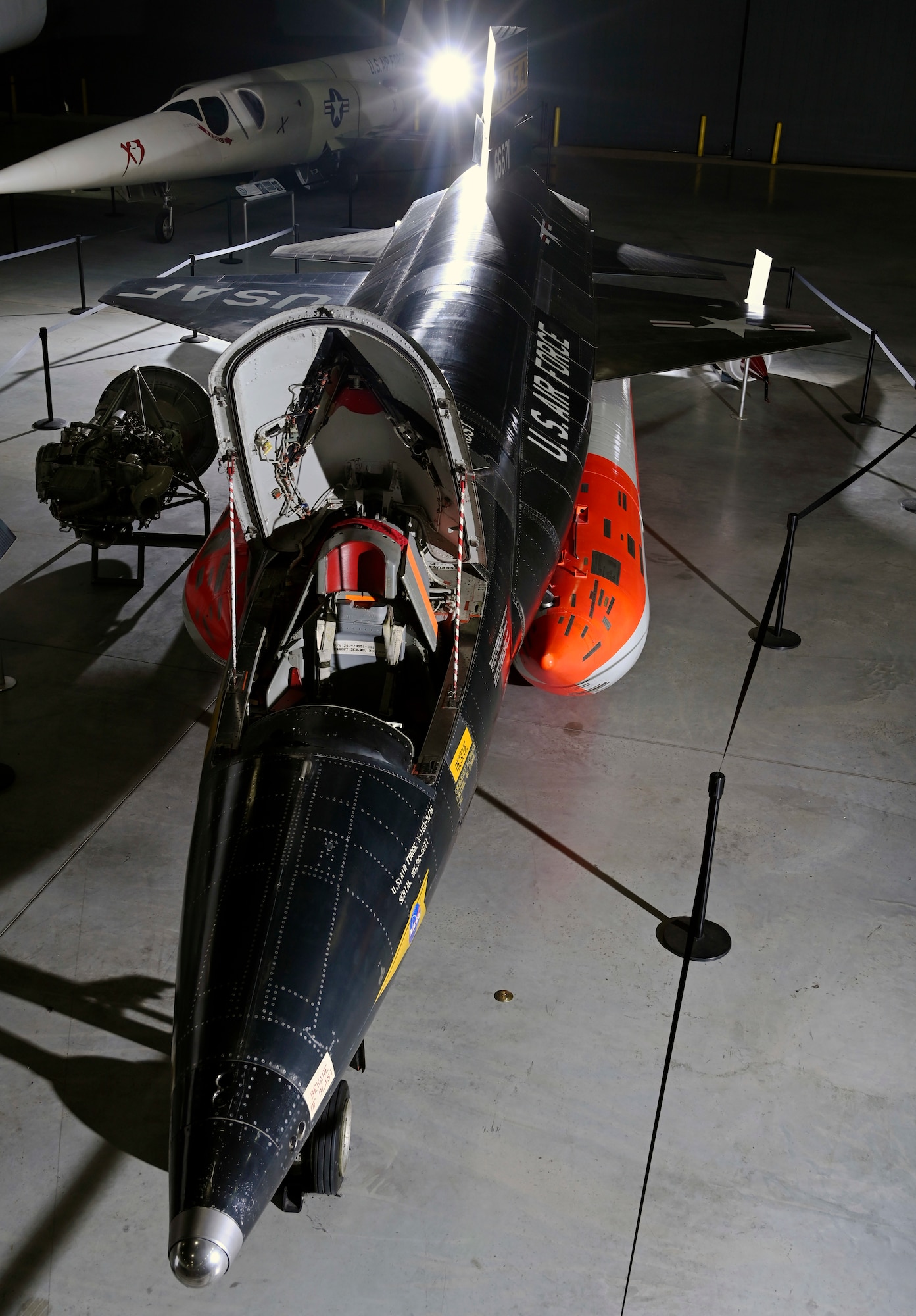 North American X-15A-2 on display in the National Museum of the U.S. Air Force Space Gallery.