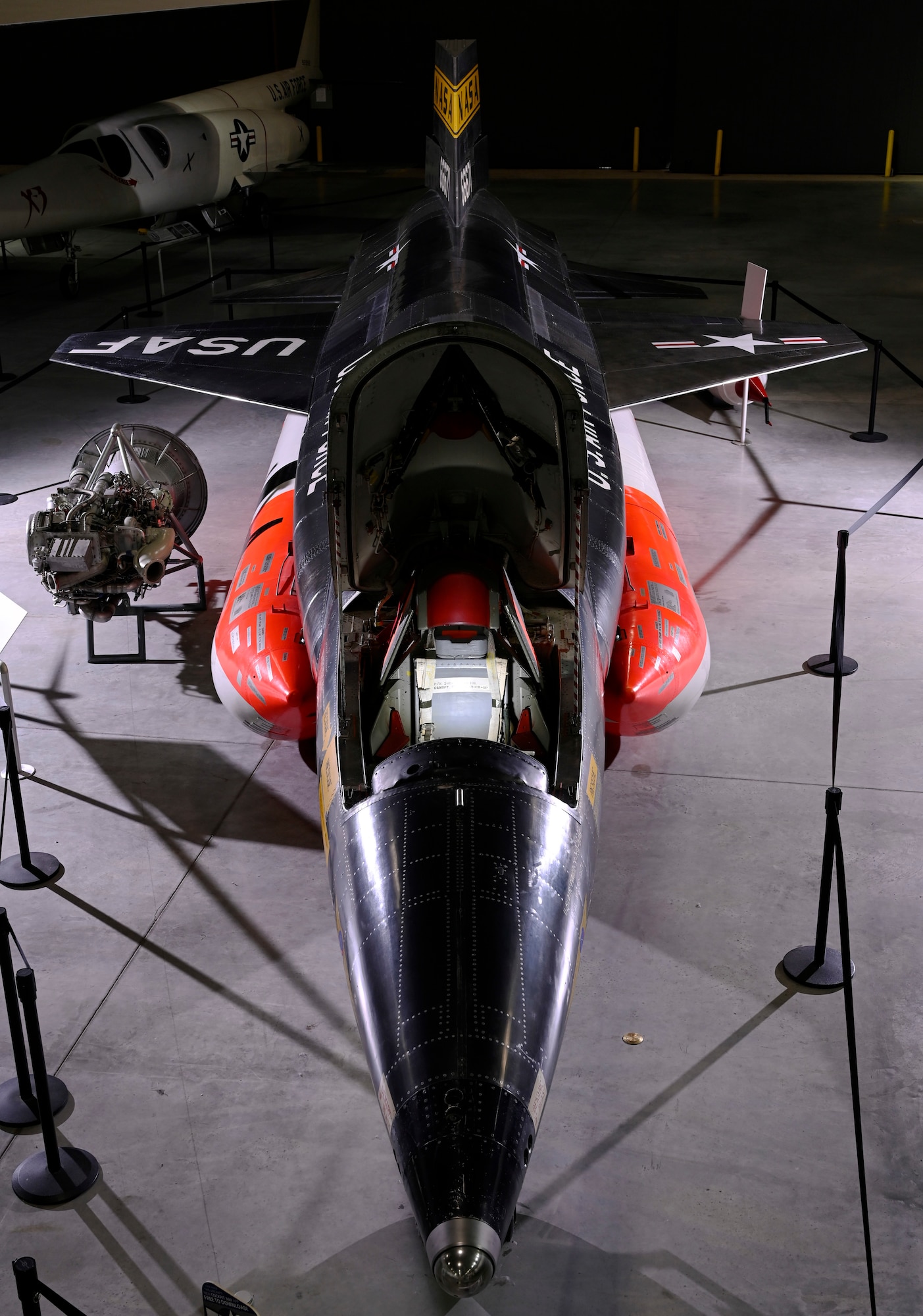 North American X-15A-2 on display in the National Museum of the U.S. Air Force Space Gallery.