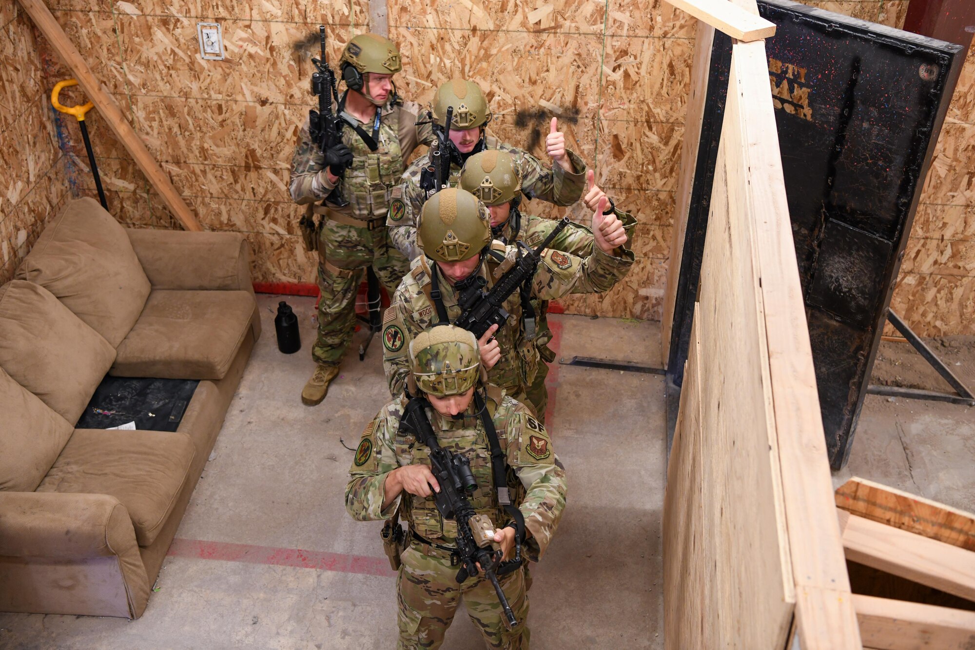 Airmen from the 90th Security Forces Squadron participate in the Global Strike Challenge  at F.E. Warren Air Force Base, Wyoming, September 13, 2021.