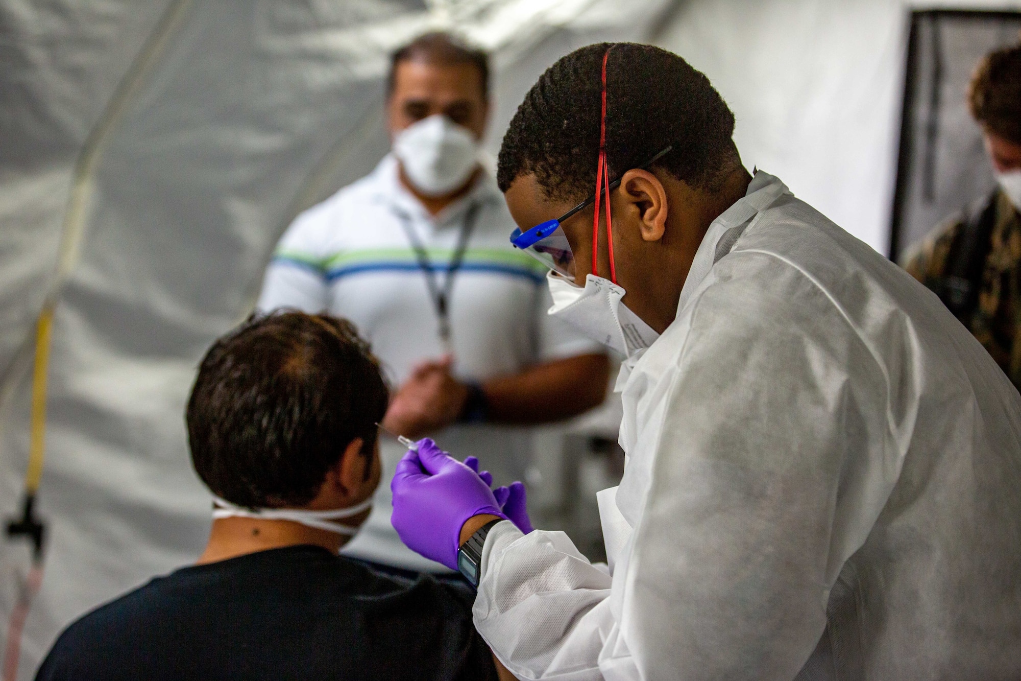 Eglin medics provide COVID-19 vaccines