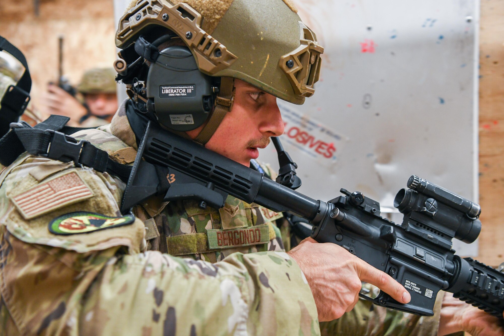 Airmen from the 90th Security Forces Squadron participate in the Global Strike Challenge  at F.E. Warren Air Force Base, Wyoming, September 13, 2021.