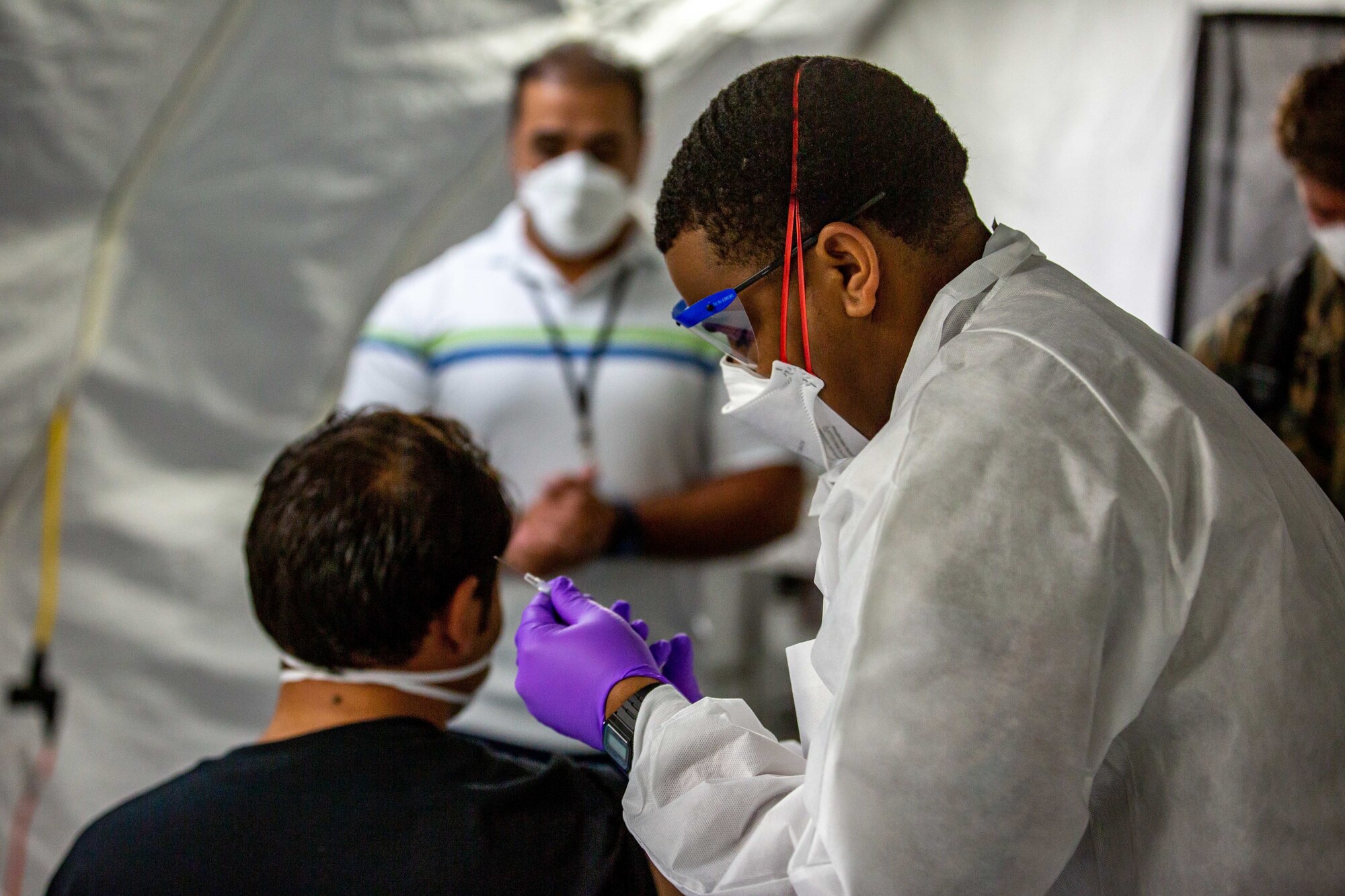 Eglin medics provide COVID-19 vaccines