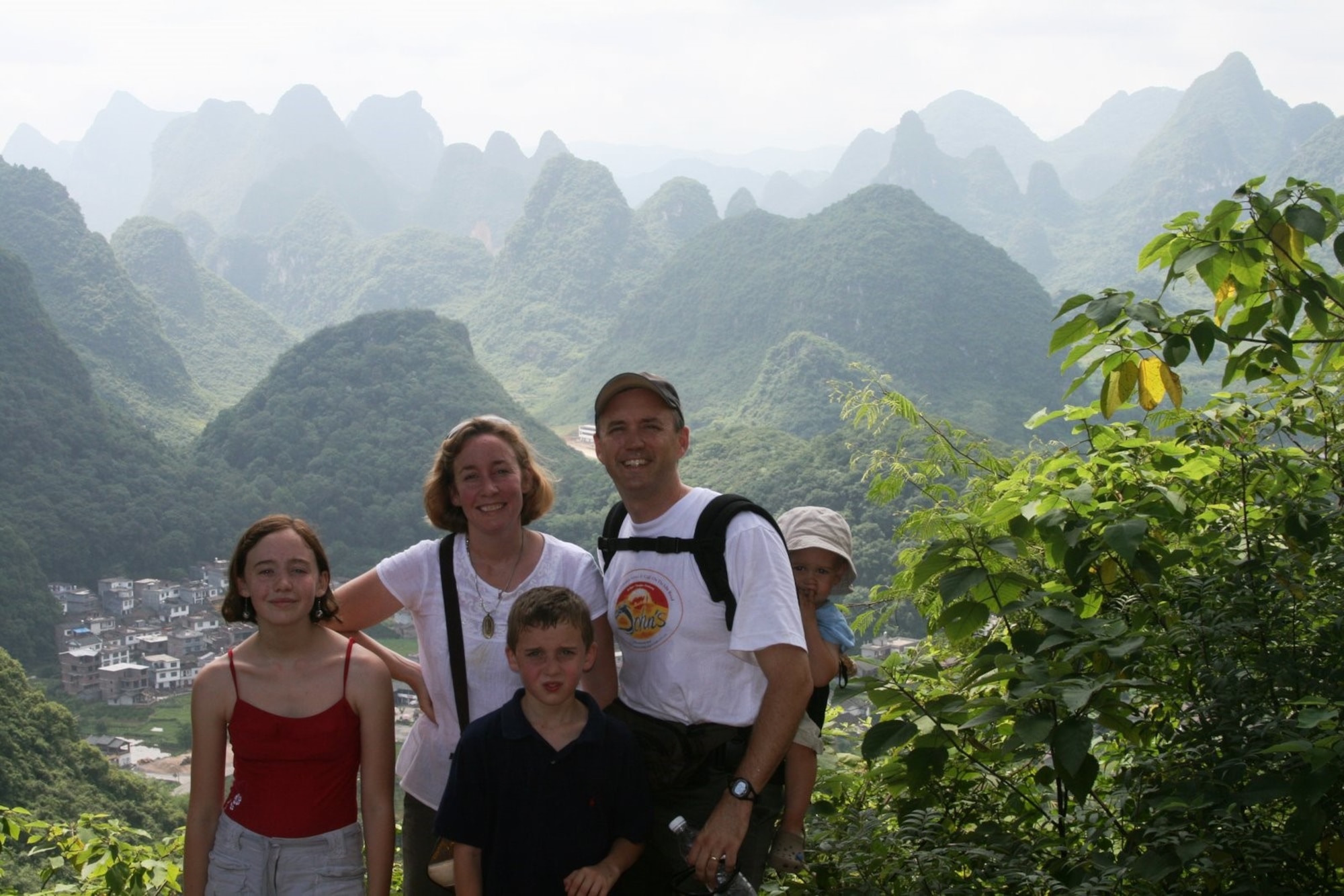 The Little family in Guilin, China in 2008 during Col. Barry Little’s time in the Olmsted Program. (Photo provided by Ms. Col. Barry Little)