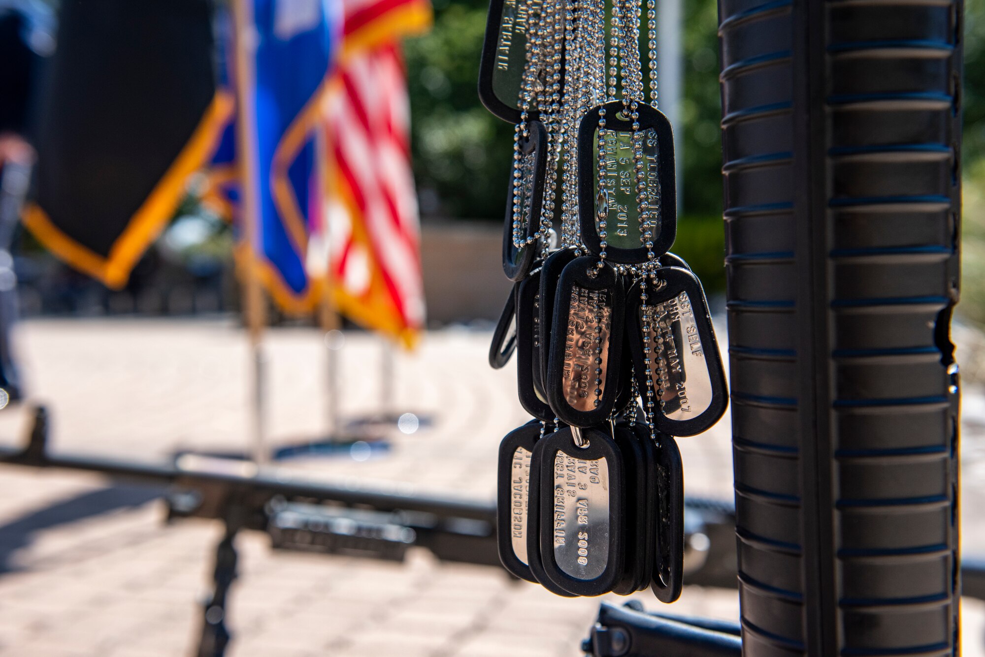 Laughlin Air Force Base, Texas host a remembrance ceremony for POW/MIA Remembrance day on Sept. 17, 2021 to pay tribute to those from past conflicts. In the United States, National POW/MIA Recognition Day is observed on the third Friday in September. It honors those who were prisoners of war and those who are still missing in action. It is most associated with those who were POWs during the Vietnam War. (U.S. Air Force photo by Airman 1st Class David Phaff)