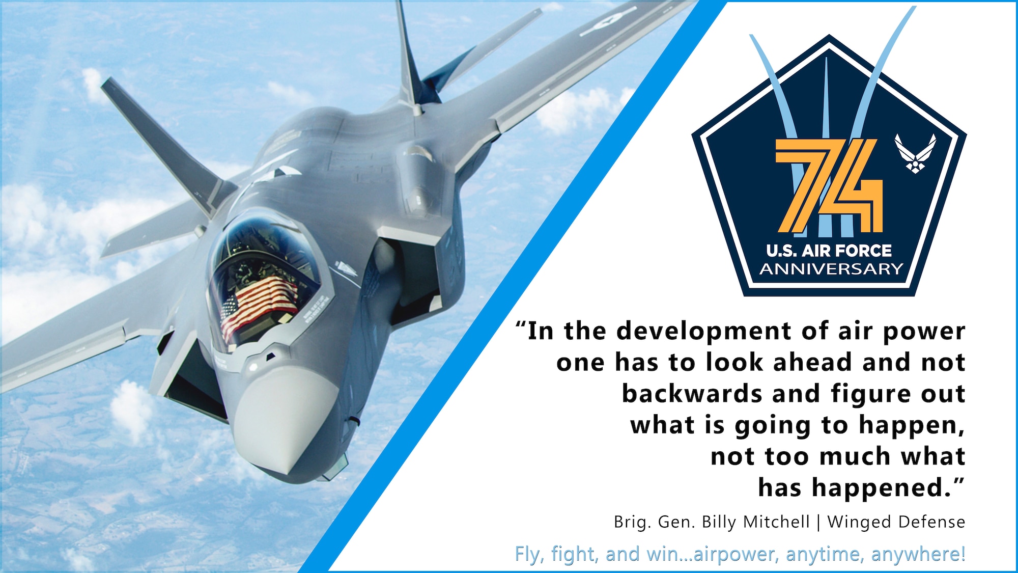 Celebrating 74 years of generating airpower > Air Force Life Cycle