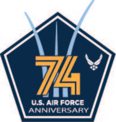 U.S. Air Force graphic commemorating USAF's 74th birthday. The U.S. Air Force was established Sept. 18, 1947. (courtesy graphic)
