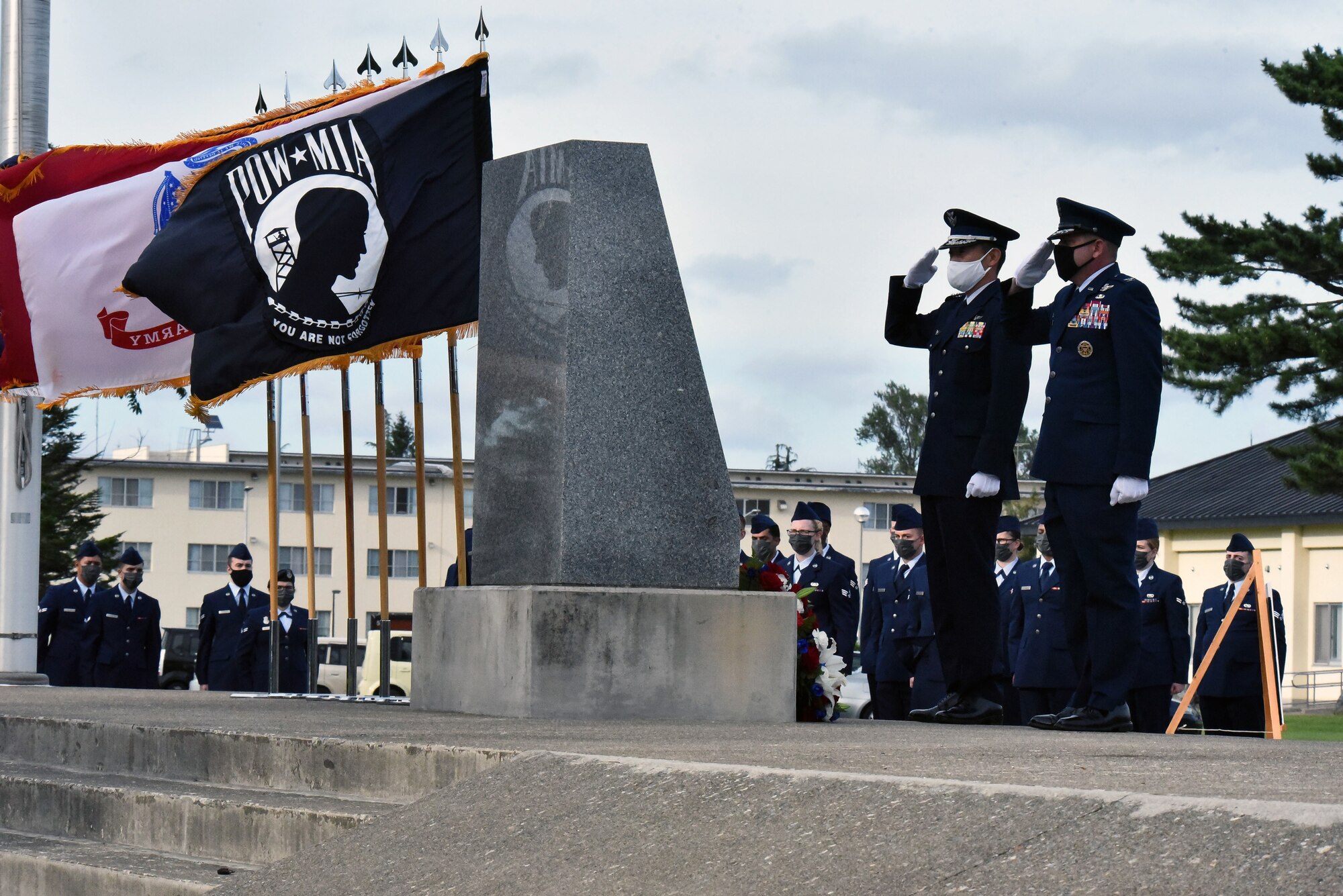 POW/MIA remembrance retreat ceremony