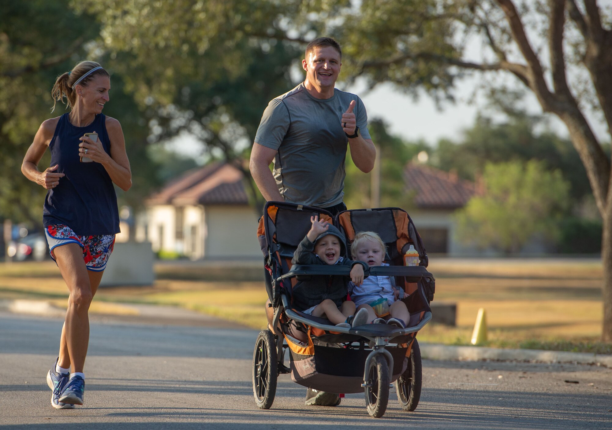 Joint Base San Antonio community members participate in a 5-Kilometer run commemorating Prisoners of War and Missing in Action Recognition Day